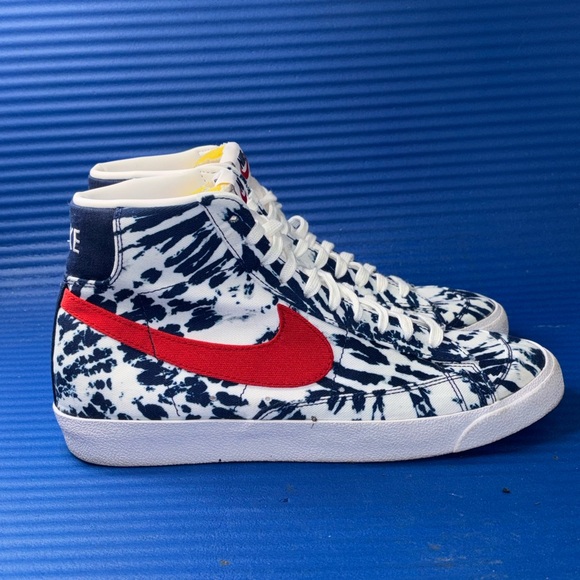 nike blazer blue tie dye